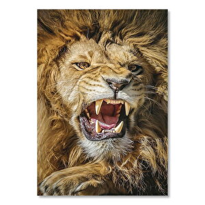 Sanat Kızgın Kral Aslan 25x35 cm