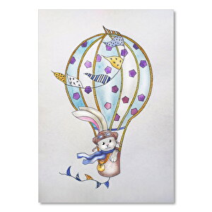 Tavşanlı Sıcak Hava Balonu Görseli 25x35 cm