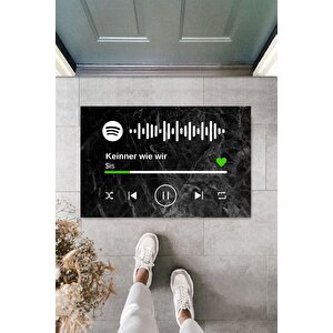 Modern Dijital Baskı - Kişiye Özel Spotify Kodlu Kişiye Özel Kapı Önü Paspası