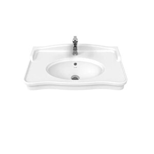 An080 Antik Etajerli Dolap Uyumlu Lavabo 80 Cm