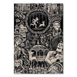 Coco Filmden Sahneler Kompozisyon Gravür 35x50 cm