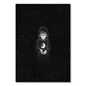 Gökyüzü Gece Çocuk Fantastik Görsel 50x70 cm