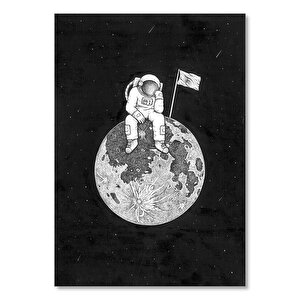 Astronot Uzay Sanat Gezegen 25x35 cm