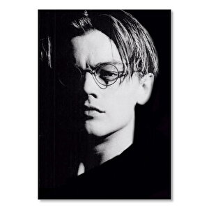 Leonardo Di Caprio Gözlüklü Portre Karanlık Mod 50x70 cm