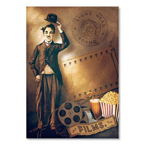 Charlie Chaplin Sinema Zamanı Görseli 50x70 cm