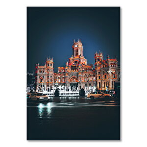 Cibeles Çeşmesi Cibeles Sarayı Madrid 25x35 cm