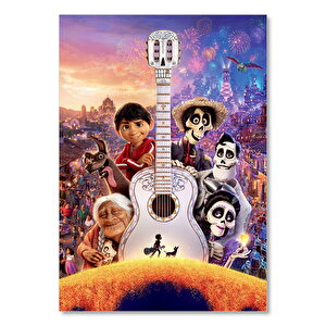 Coco Dev Gitar Ve Tüm Karakterler 25x35 cm