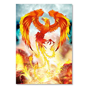 Anka Kuşu Fantezi Sanatı Afişi 50x70 cm