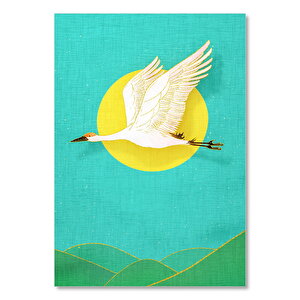 Güneş Doğa Leylek Görseli 35x50 cm