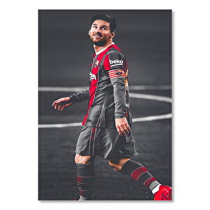Kırmızı Siyah Barcelona Formalı Messi 25x35 cm