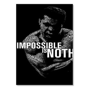 Muhammed Ali Khaliah İmkansız Motivasyona 35x50 cm