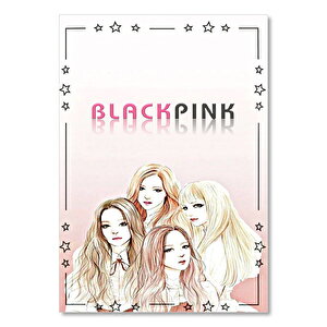 Black Pink Kore Pop Grubu Kartpostal Efekt 25x35 cm