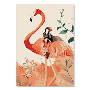 Flamingo Girl 35x50 cm