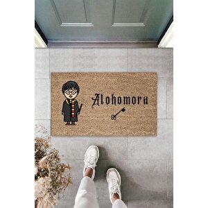 Modern Baskı Harry Potter Alohomora Dekoratif Kapı Önü Paspası 70x45cm
