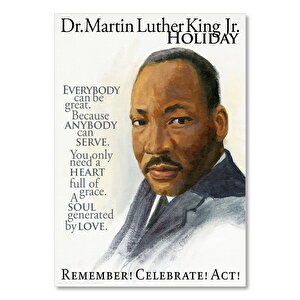 Martin Luther King Ve Özlü Sözler 25x35 cm