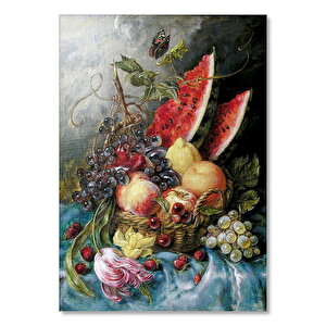Sepette Dilim Karpuzlar Ve Taze Meyveler 25x35 cm