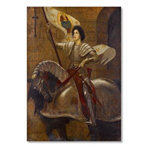 Zırhlı Ve At Sırtında Joan Of Arc 25x35 cm