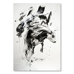 Suluboya Efekt Kovboy Rodeo Ve Denge 25x35 cm