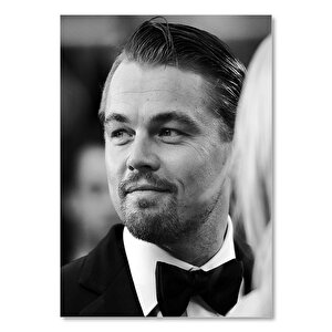 Leonardo Di Caprio Top Sakallı Siyah Beyaz 50x70 cm