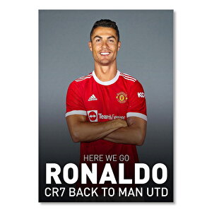 Cristano Ronaldo Tekrar Manu'da Görseli 50x70 cm