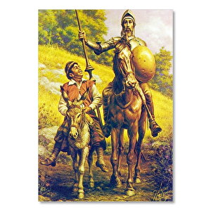 Don Kişot Ve Seyisi Sancho Panza 35x50 cm