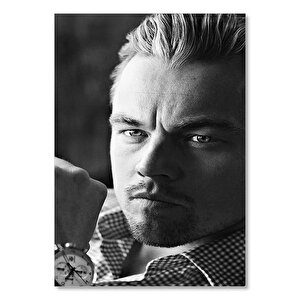Leonardo Di Caprio Siyah Beyaz Yakın Portre 50x70 cm