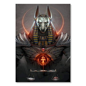 Anubis Ve Terazi Görseli 25x35 cm