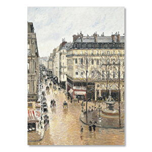 Paris'te Bir Meydan, Sokak Ve İnsanlar 25x35 cm