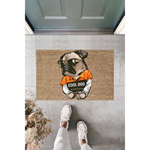 Modern Baskı - Cool Dog - Karşılama Kapı Önü Paspası