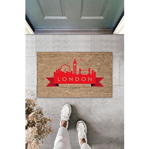 Dijital Baskı Bej London-england Paspas Ps1115