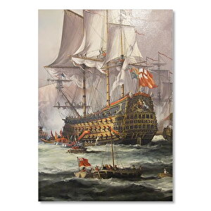 İngiliz Donanması Savaş Gemisi 25x35 cm