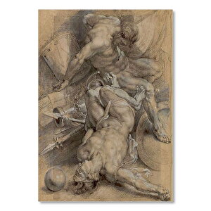Antik Çağ Savaşçıları Rubens Tablosu 35x50 cm