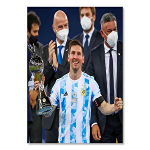Messi Kupa Amerika 2021 Şampiyonluk Heyecanı 25x35 cm