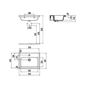 Ip060 İpek  Etajerli Ve Dolap Uyumlu Lavabo Beyaz