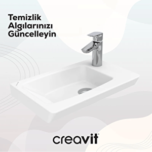 My045 Memory Etajerli Ve Dolap Uyumlu Lavabo Beyaz