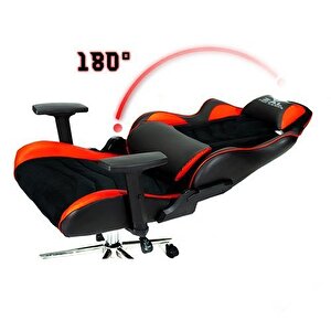 Zal - Monza Red Pro Gamer Üst Seviye Oyuncu Koltuğu Gaming Chair Yarış Koltuğu Oyun Koltuğu Komple Yatar