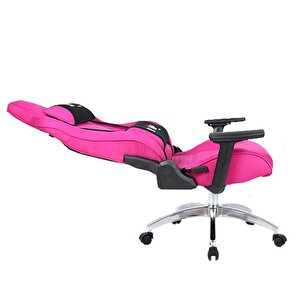 Pinky Kumaş Gamer Üst Seviye Oyuncu Koltuğu Gaming Chair Yarış Koltuğu Oyun Koltuğu Komple Yatar