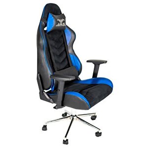 Zal - Monza Blue Pro Gamer Üst Seviye Oyuncu Koltuğu Gaming Chair Yarış Koltuğu Oyun Koltuğu Komple Yatar