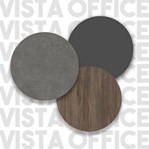 Robin Home Berlin B Ofis Sehpası 80cm*60cm Kahve-beton-antrasit