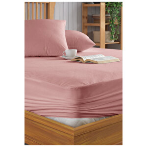 Set Pudra Mikro Fitted Sıvı Geçirmez Alez Ve 2 Adet Yastık Alezi 180x200 cm