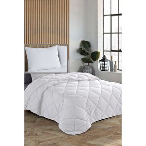 Beyaz Tek Ki̇şi̇li̇k Yastık Ve Yorgan Seti̇-155x215 155x215 cm