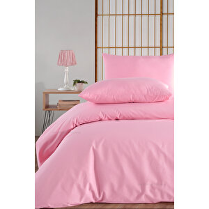 Çift Kişilik %100 Pamuk Lastikli Çarşaflı Nevresim Takımı 4 Renk 200x220 cm