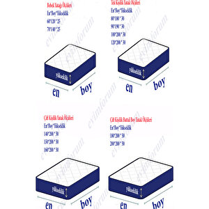 Set Gri Mikro Fitted Sıvı Geçirmez Alez Ve 2 Adet Yastık Alezi 120x200 cm