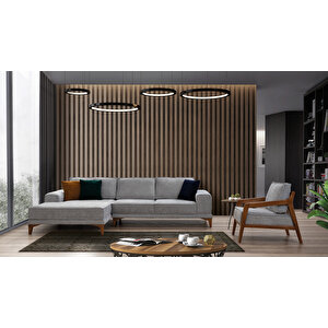 Kelly Leon Modern Köşe Koltuk Takımı (köşe+üçlü Koltuk+berjer)