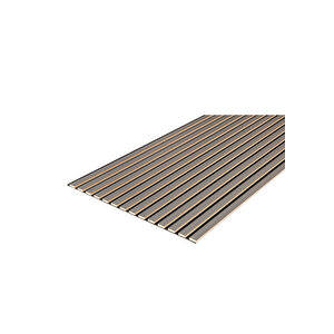 Akustik Mdf Duvar Paneli Açık Gri