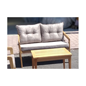 Wood Bahçe Mobilyası (salon, Balkon, Cafe Ofis) 2+1+1