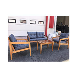 Wood Bahçe Mobilyası (salon, Balkon, Cafe Ofis) 2+1+1+sehpa