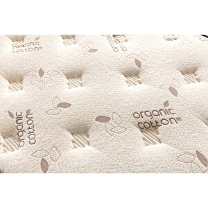 Heyner 90x190 Organic Cotton Yaylı Yatak Lüx Ortopedik Pedli Yatak 90*190 Cm