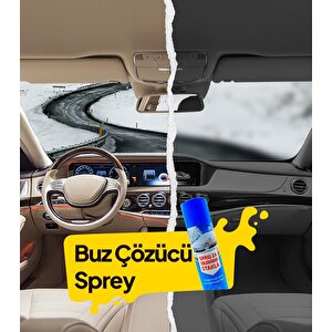 Buz Çözücü Sprey 400 Ml 2 Adet Oto Cam Buz Çözücü & Buzlanma Önleyici