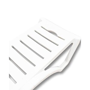 Beyaz Plastik Şezlong Tekli Ve Çoklu Adet 120gr 3lu Paket